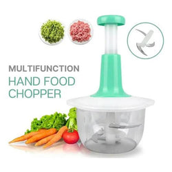 1.5L Manual Hand Press Chopper & Grinder – Stainless Steel Blades
