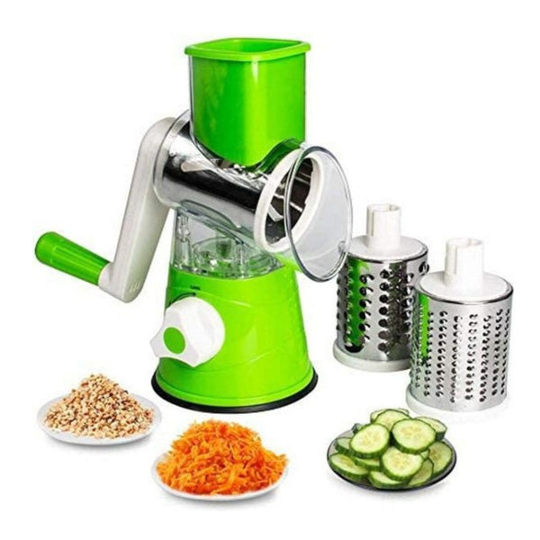 3 In 1 Vegetable Cutter Machine For Potato Onion Carrot – Drum Cutter (random Color)