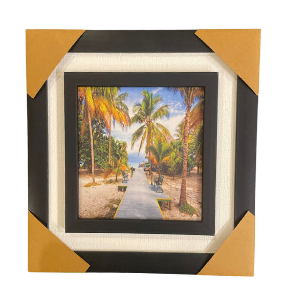 Tropical Escape Wall Art Frame – 10x10 Inch