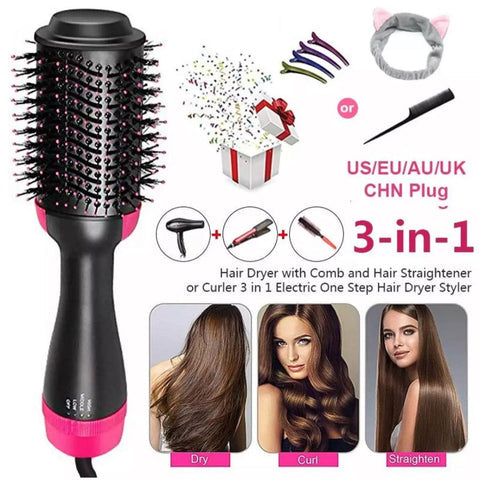 Hair Dryer Hot Air Brush Styler and Volumizer One Step Multifunction Hair Straightener