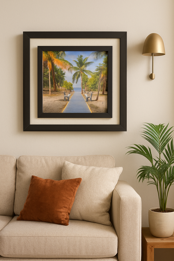 Tropical Escape Wall Art Frame – 10x10 Inch