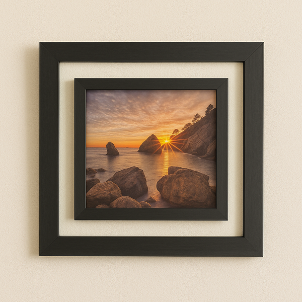 Sunset Serenity Wall Art Frame – 10x10 Inch