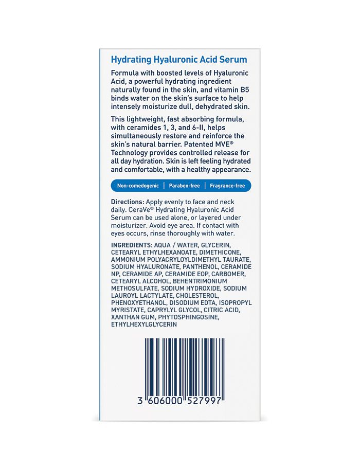 Cerave Hydrating Hyaluronic Acid Serum