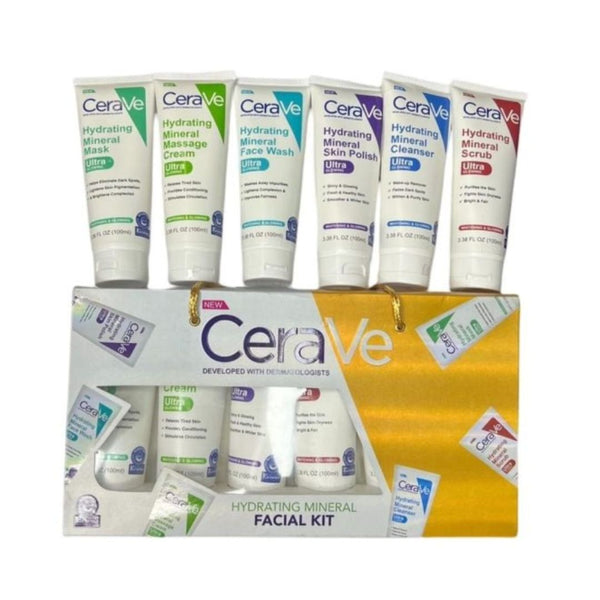 Pack Of 06 Cerave Hydrating Mineral Facial Kit | Best Quality Hydrating Mineral Facial Kit