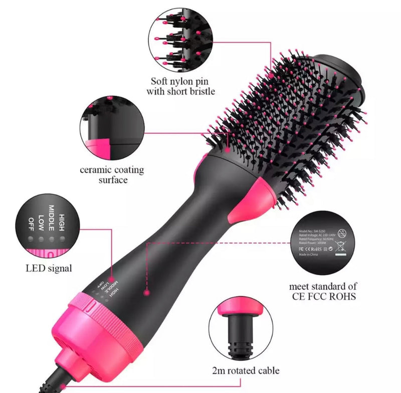 Hair Dryer Hot Air Brush Styler and Volumizer One Step Multifunction Hair Straightener