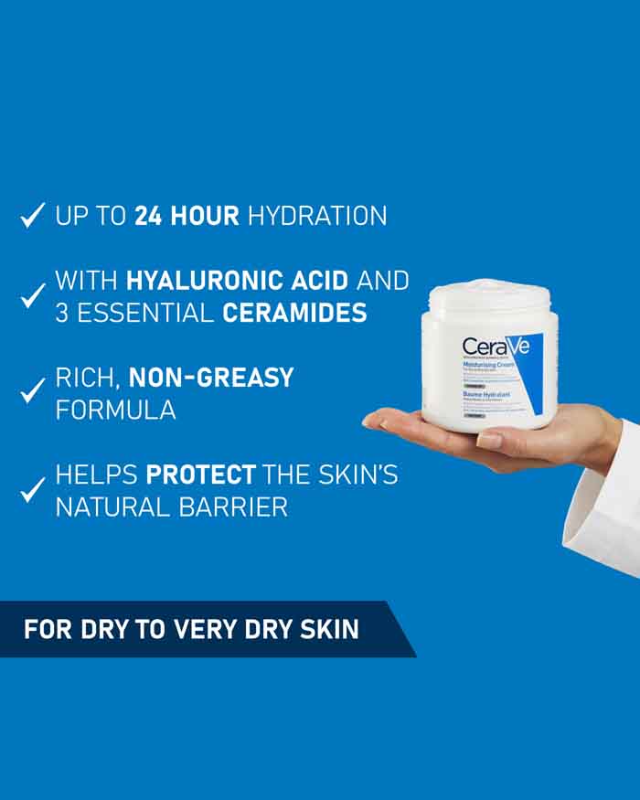 CERAVE moisturizing Cream DRY TO VERY DRY 340G JAR