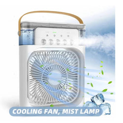 Portable Air Conditioner Fan Usb Electric Fan With Led Night Light, Fine Mist Water, And Humidifier Function | Led Night Light Water Mist – Random Color 12 Inch (copy)