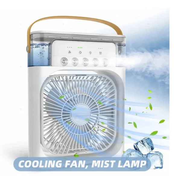Portable Air Conditioner Fan Usb Electric Fan With Led Night Light, Fine Mist Water, And Humidifier Function | Led Night Light Water Mist – Random Color 12 Inch (copy)